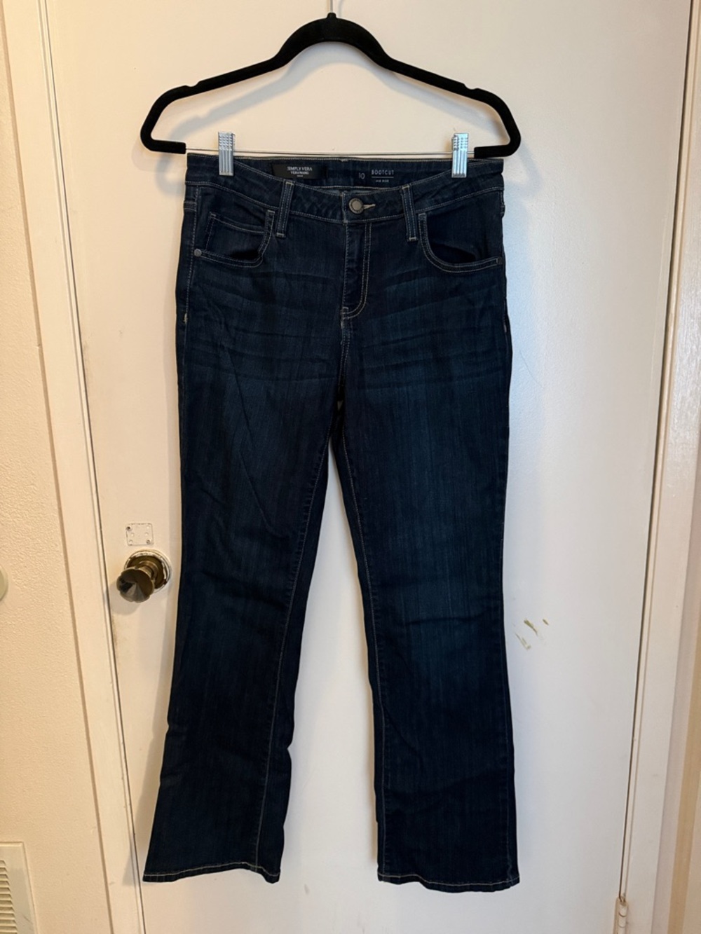 Simply Vera Vera Wang Dark Blue Bootcut Jeans
